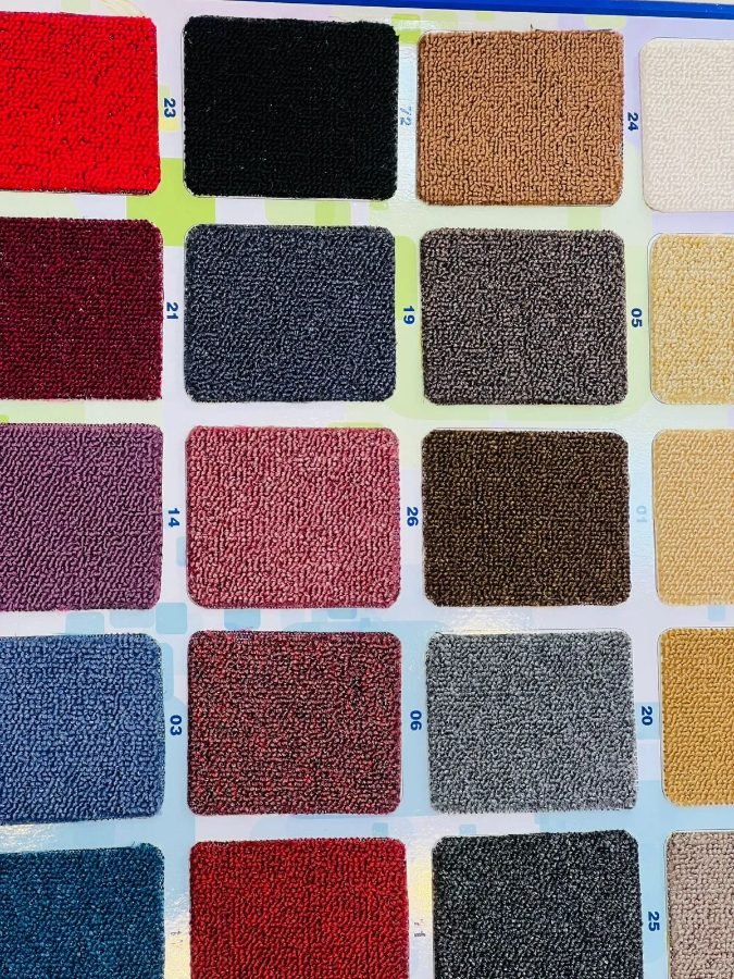 Carpet tiles — full colour card