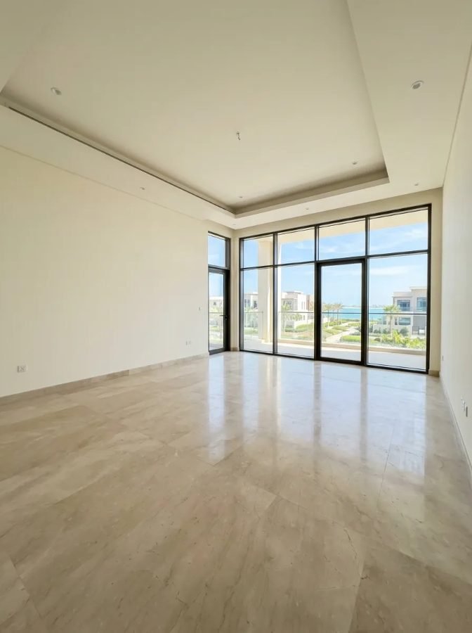 Empty new-build majlis room, Saadiyat