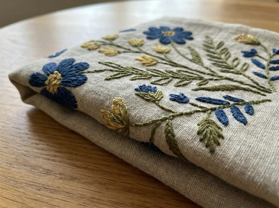 Embroidered fabric