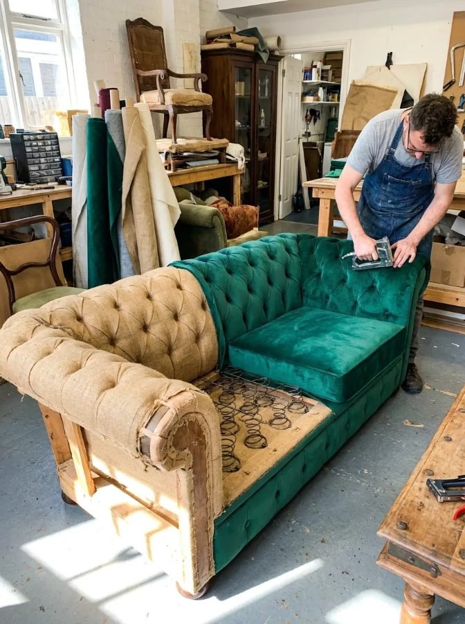 Sofa reupholstery