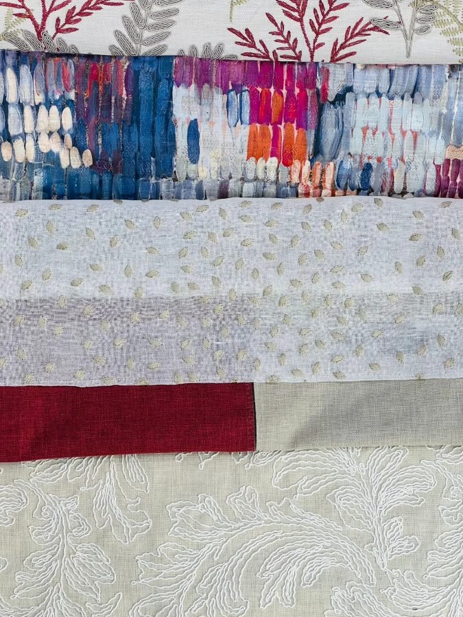Mixed embroidery samples